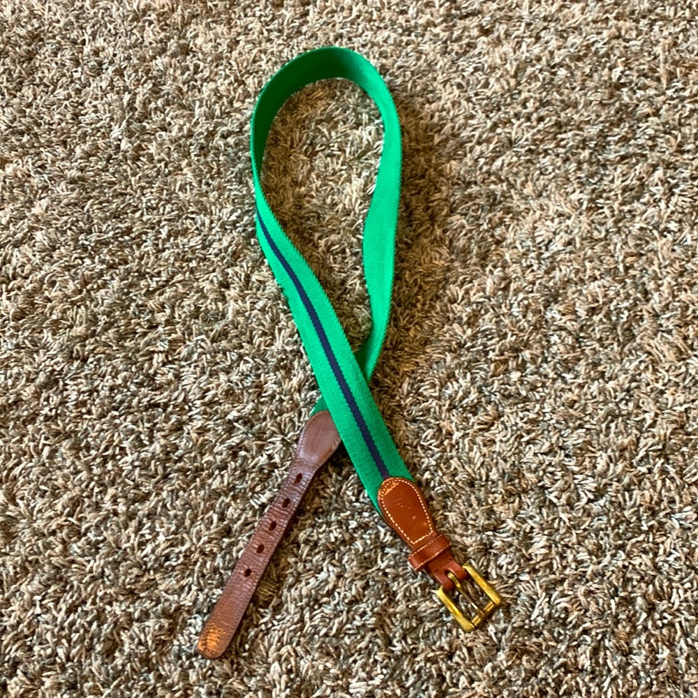 Men’s Dooney and Bourke green/blue belt SZ 38